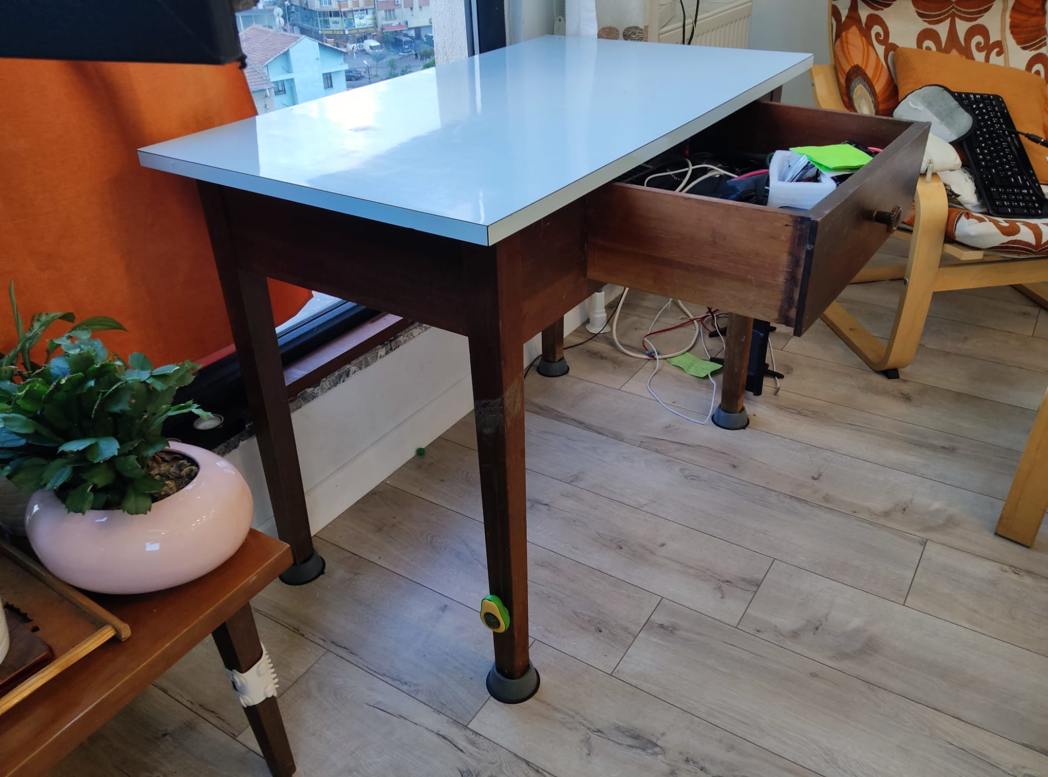 ALIBEYKOY - Ah?ap Çal??ma masas? - VINTAGE WOODEN WORK DESK